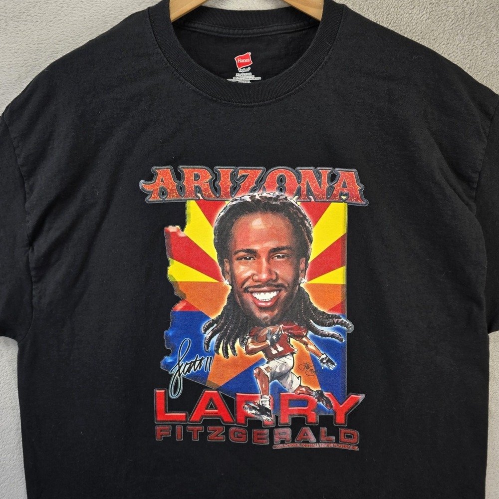Larry Fitzgerald NFL Caricature Cartoon Shirt Mens XL Arizona Cardinals